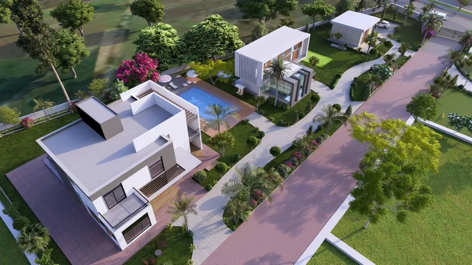 Poolside lifestyle concept